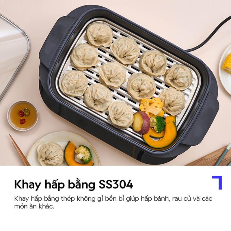 Nồi điện đa năng LocknLock dung t&iacute;ch 6L - M&agrave;u trắng - EJP261WHT, , large image number null